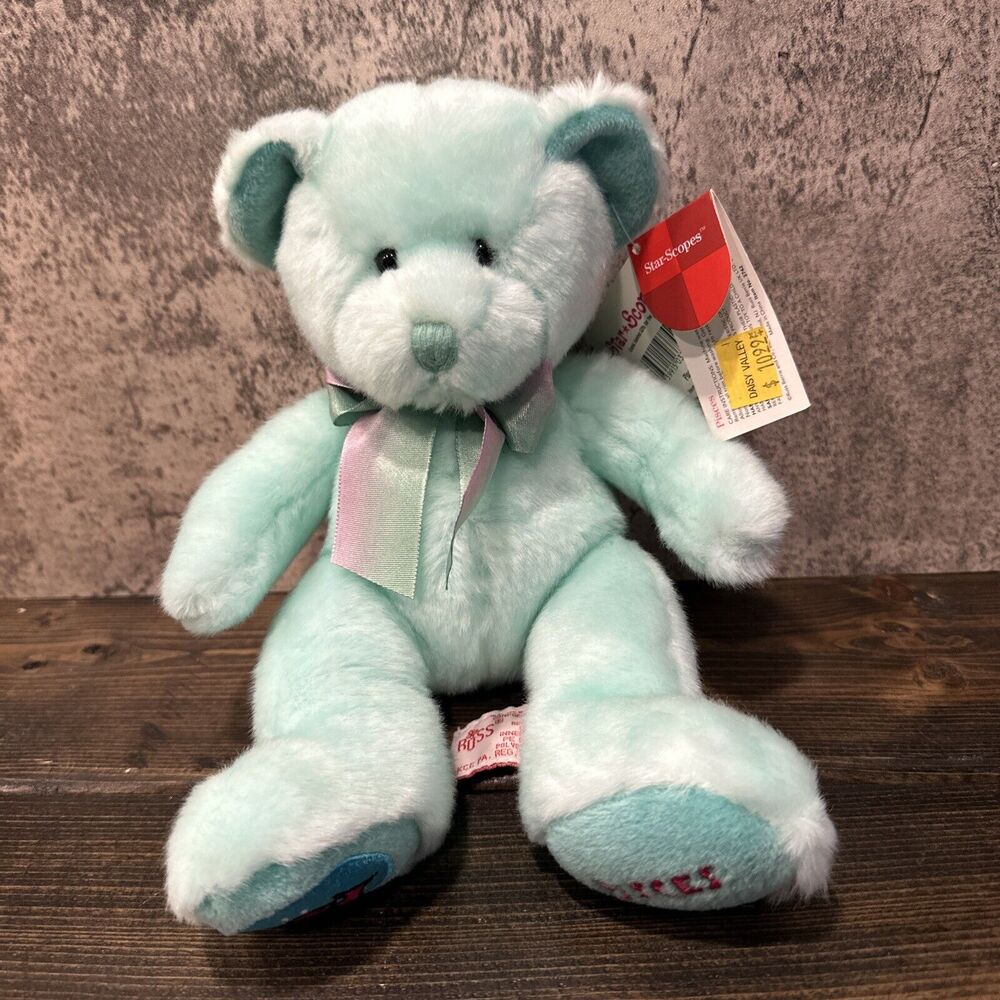 Russ PISCES teddy bear plush STAR Scopes Horoscope Zodiac 10” New With Tags